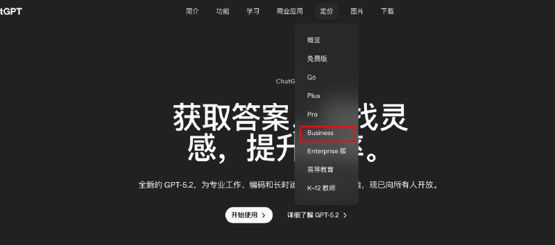 访问企业版计划