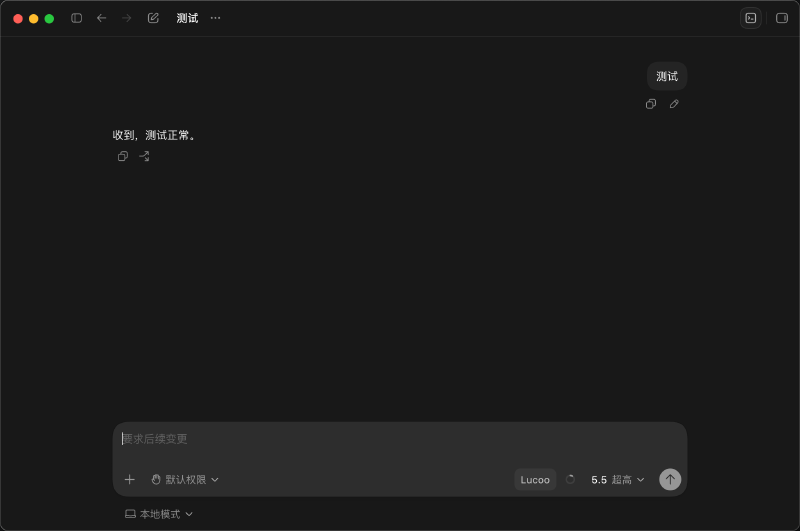 Codex 测试正常