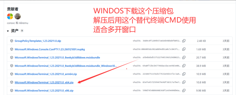 Windows Terminal 下载页面